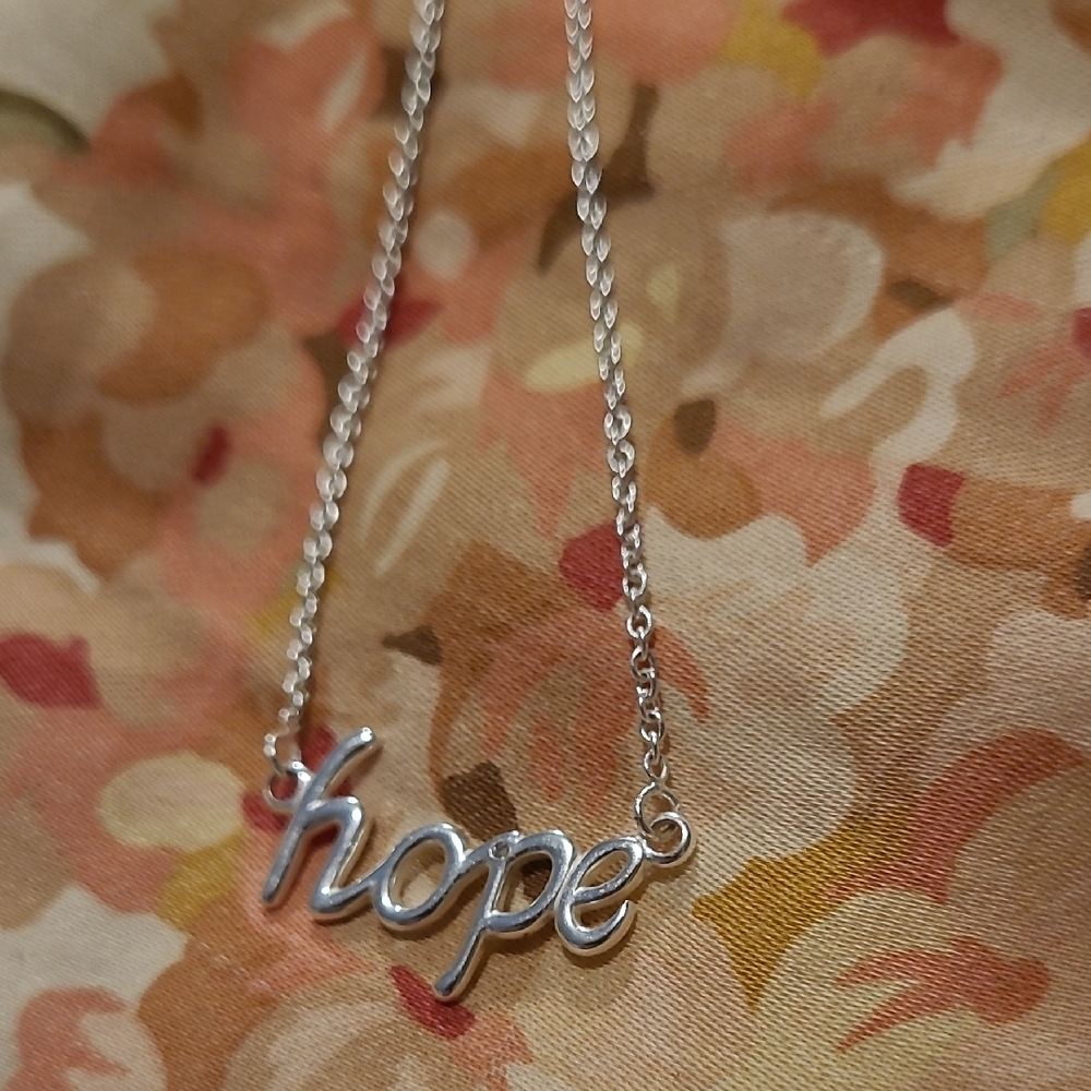 Silver 'Hope' Necklace